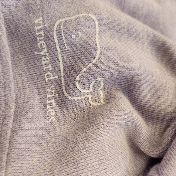 Vineyard Vines Sweatshirt Top Lavender Cowl Neck Whale Logo Size Small-G53 - Picture 5 of 7